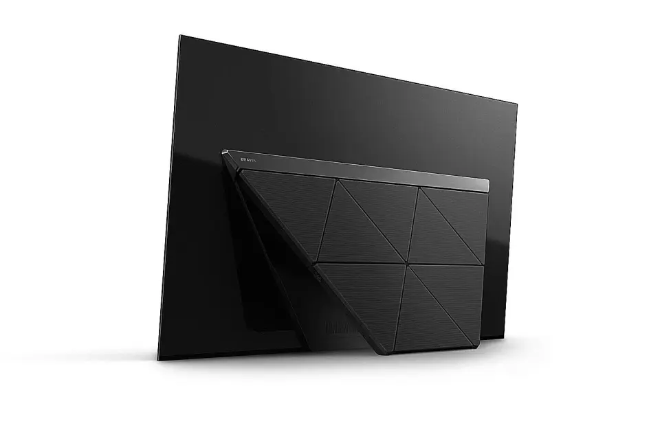 Sonys AF9 oled-TV er ikke bare pen å se på foran, også baksiden har fått nytt design. Foto: Sony. Sonys AF9 oled-TV er ikke bare pen å se på foran, også baksiden har fått nytt design. Foto: Sony.