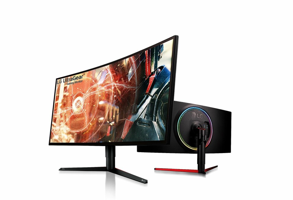 LG lanserer sine monitorer på det nordiske markedet, her representert ved gaming-skjermen Ultragear 34GK950G. Foto: LG.