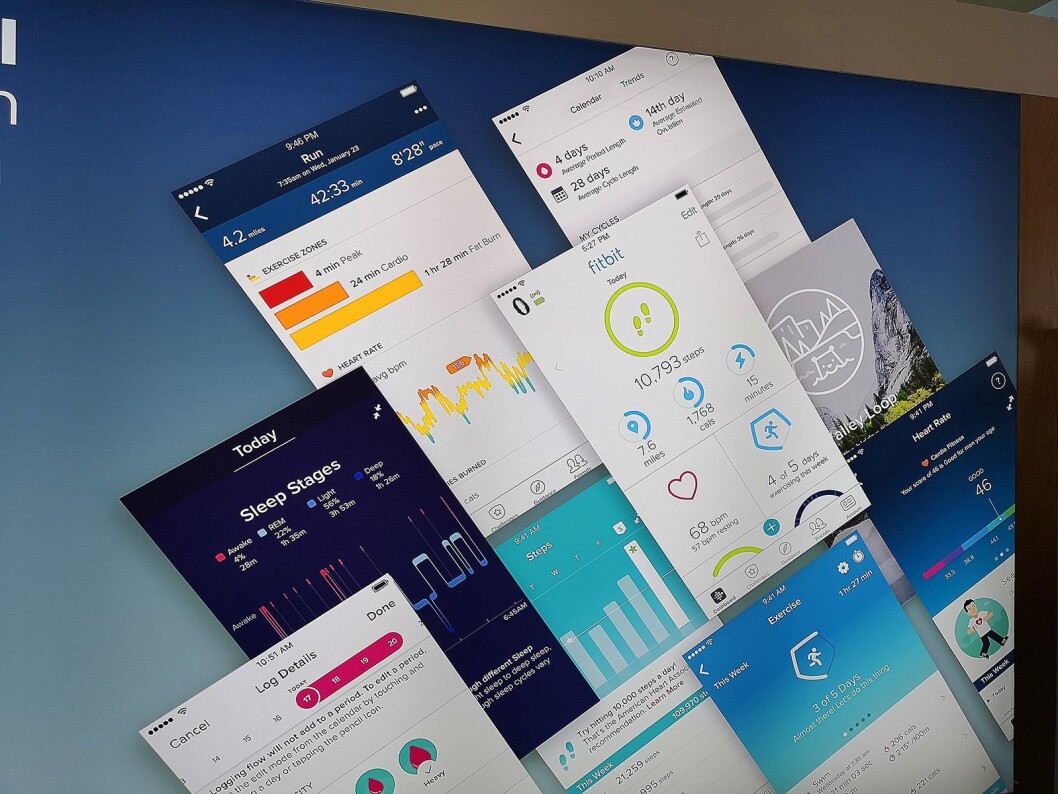 Fitbit mener deres app og funksjoner som guidet trening via telefonen er en av årsakene til at mange velger nettopp deres produkter. Foto: Marte Ottemo Fitbit mener deres app og funksjoner som guidet trening via telefonen er en av årsakene til at mange velger nettopp deres produkter. Foto: Marte Ottemo