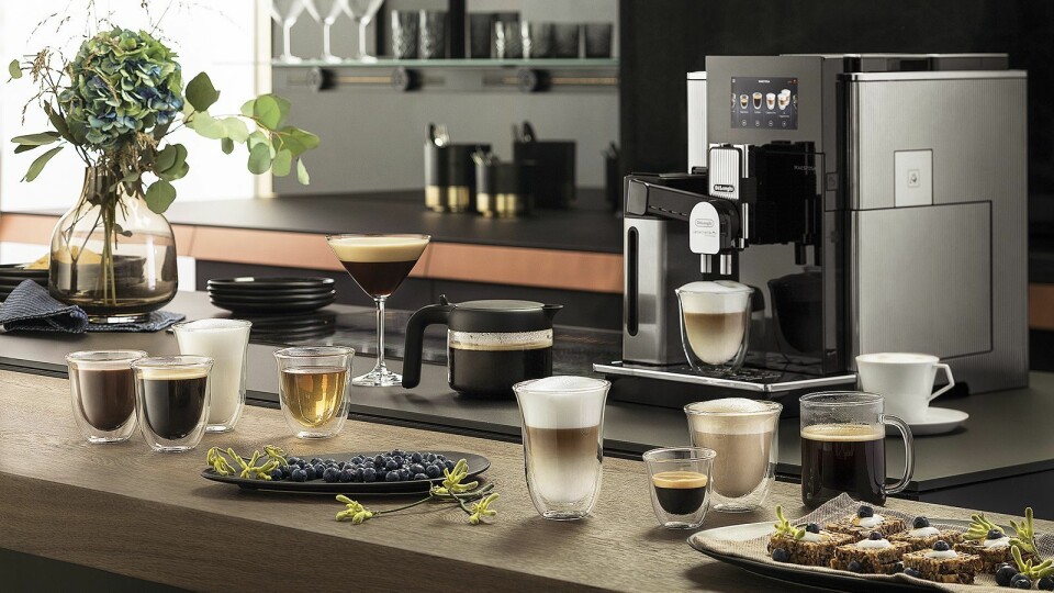 Maestosa er De'Longhis nye flaggskip innen helautomatiske kaffemaskiner, og det er lagt mye jobb i designet av maskinen. Foto: De'Longhi