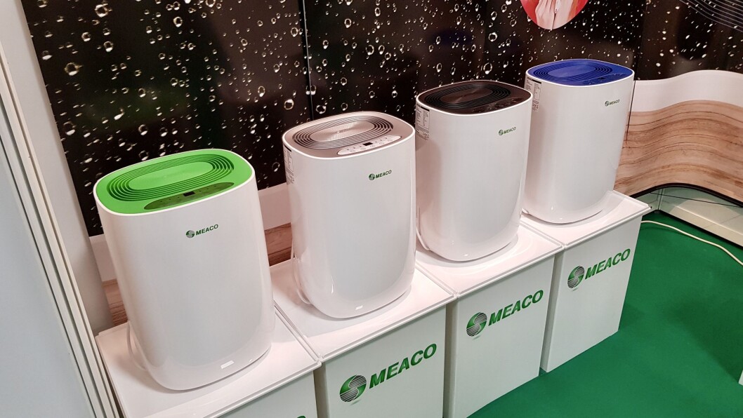 Meaco Dry kommer med sort topp, men mot et pristillegg på 200 kroner kan man ved bestilling velge en av disse fargene. Foto: Jan Røsholm. Meaco Dry kommer med sort topp, men mot et pristillegg på 200 kroner kan man ved bestilling velge en av disse fargene. Foto: Jan Røsholm.