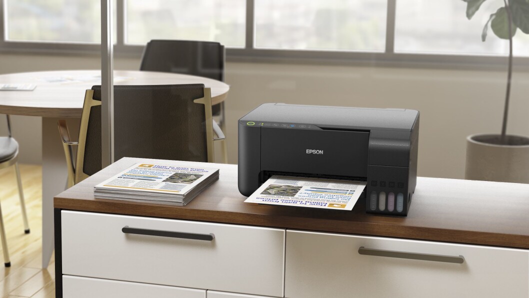 Epson EcoTank ET-2710 kommer i butikkene i september. Foto: Epson. Epson EcoTank ET-2710 kommer i butikkene i september. Foto: Epson.