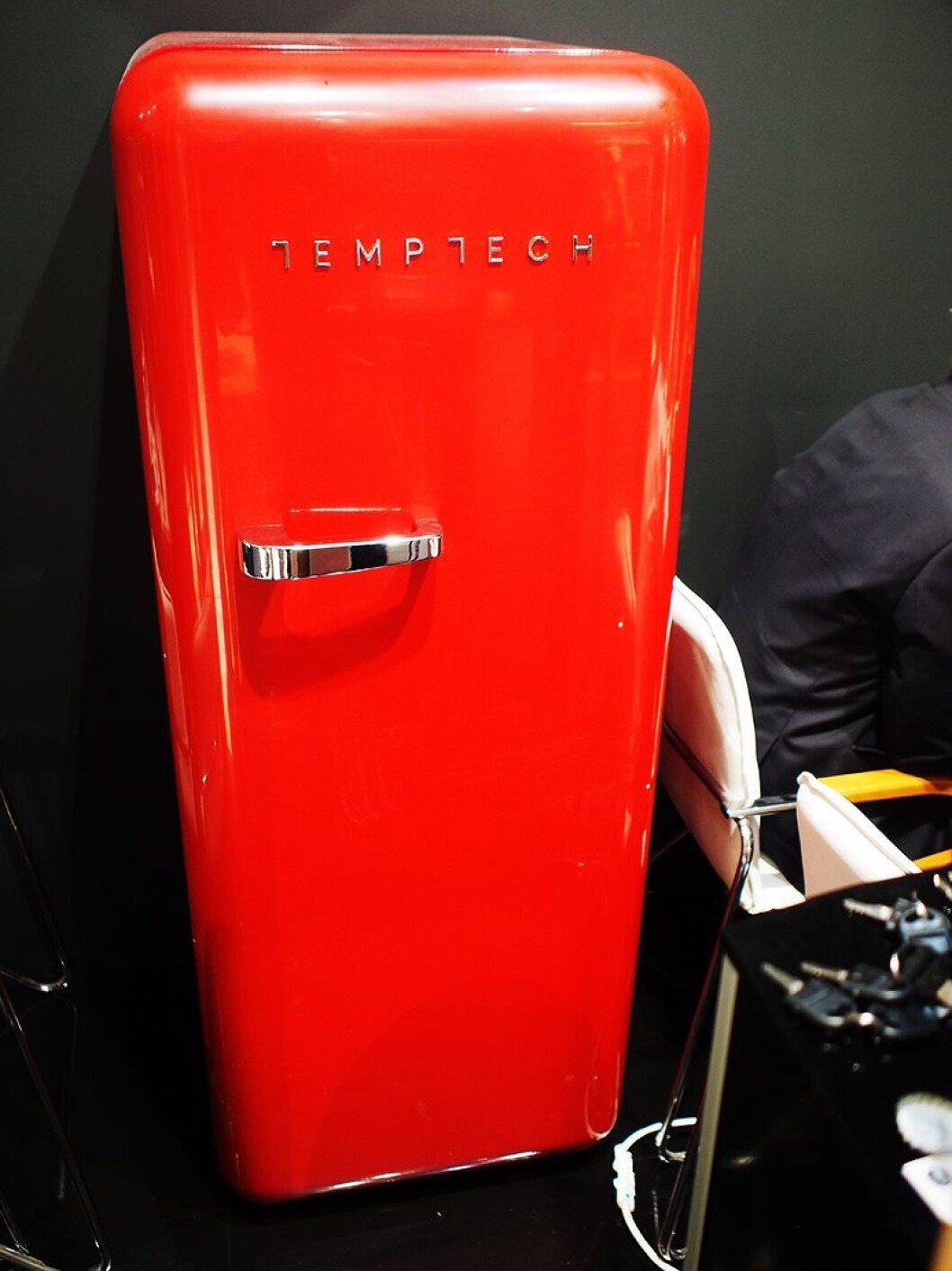 Temptechs retrokjøleskap. Foto: Jan Røsholm. Temptechs retrokjøleskap. Foto: Jan Røsholm.