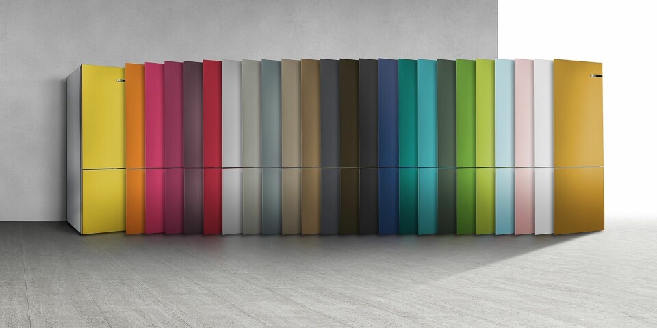 Bosch Vario Style kombiskap har fått fem nye fargekombinasjoner, og du kan også laget ditt eget design. Foto: BSH.