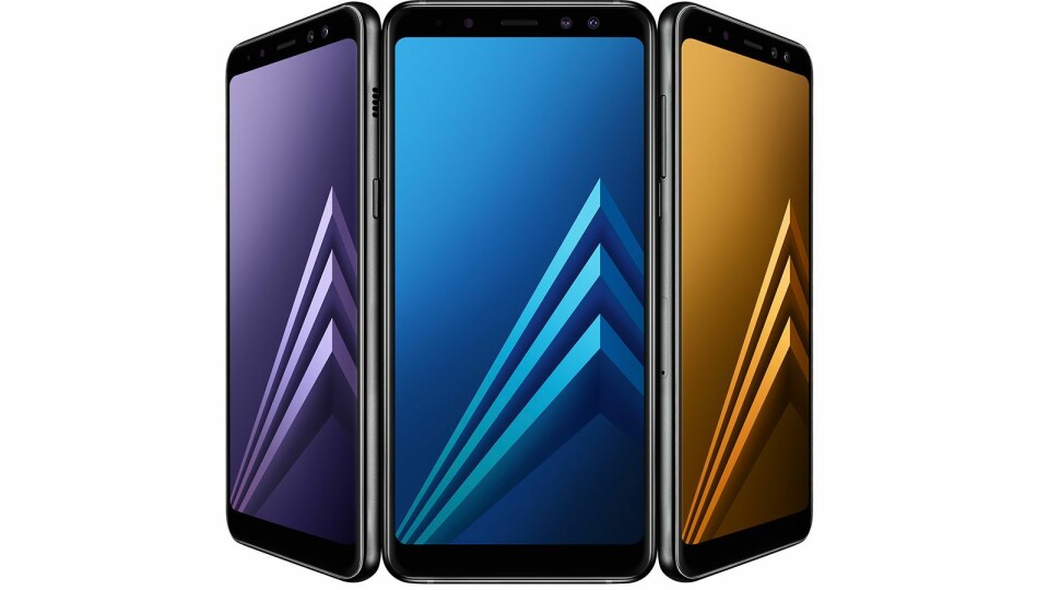 Samsung Galaxy A8 (2018) er kåret til «Årets budsjettmobil 2018/2019». Foto: Samsung
