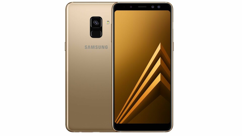 Samsung Galaxy A8 (2018) er kåret til «Årets budsjettmobil 2018/2019». Foto: Samsung.