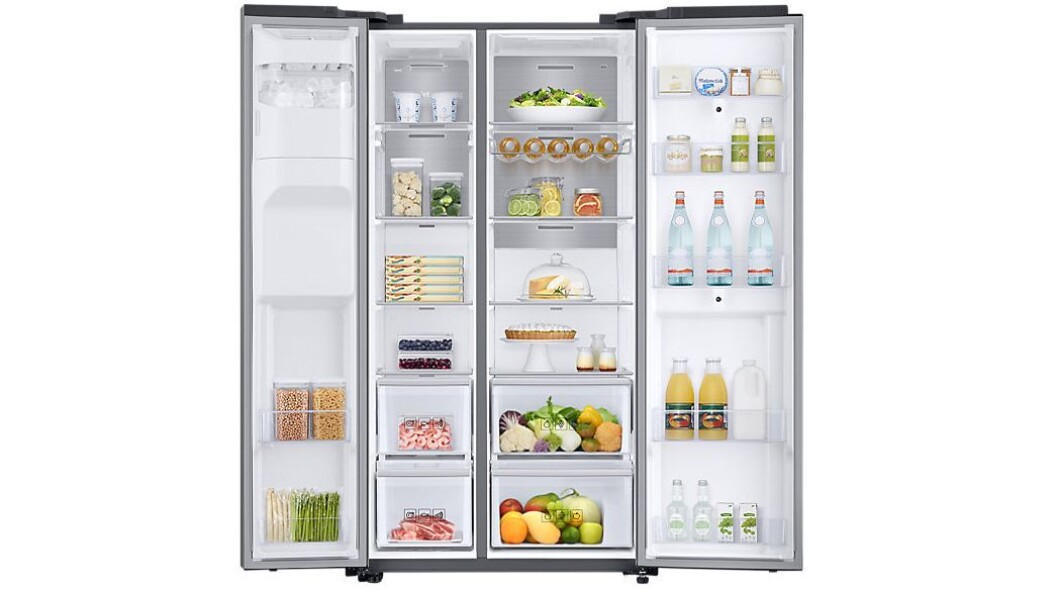 Samsung Family Hub RS68N8941SL er kåret til «Årets hvitevare 2018/2019». Foto: Samsung. Samsung Family Hub RS68N8941SL er kåret til «Årets hvitevare 2018/2019». Foto: Samsung.