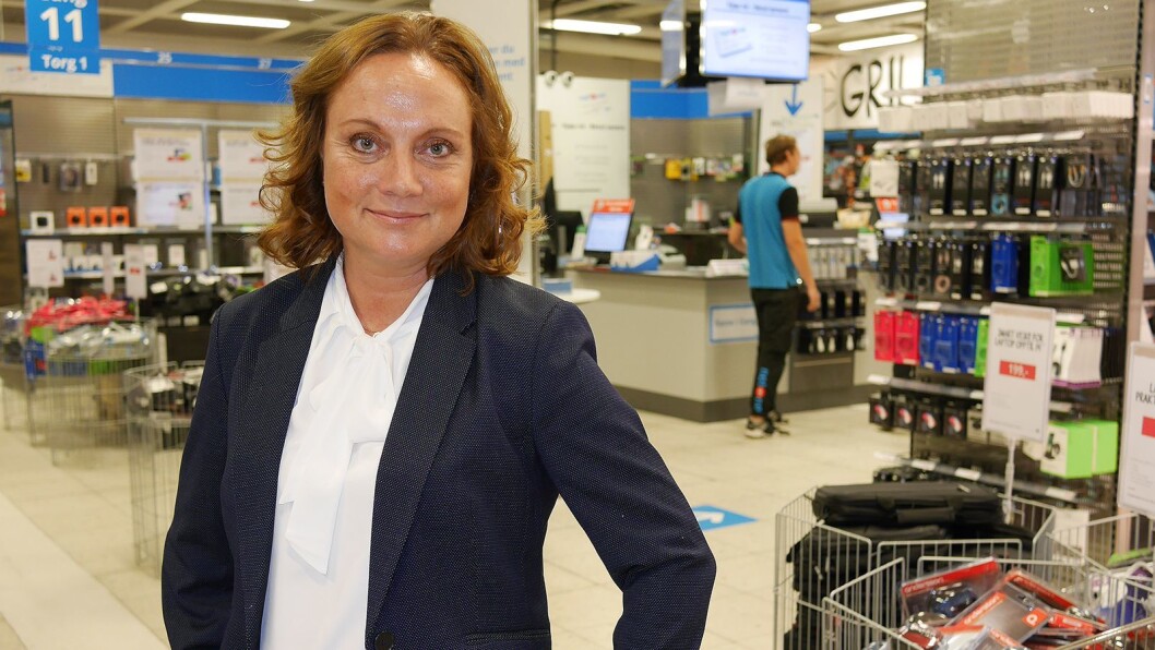Administrerende direktør i NetOnNet, Susanne Holmström, kan vise til vekst i sitt første år i sjefsstolen. Foto: Stian Sønsteng Administrerende direktør i NetOnNet, Susanne Holmström, kan vise til vekst i sitt første år i sjefsstolen. Foto: Stian Sønsteng
