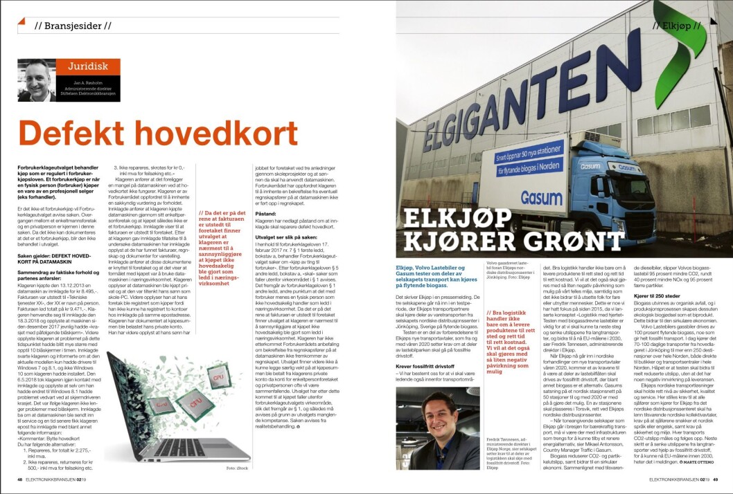 Artikkelen ble første gang publisert i papirutgaven av fagbladet Elektronikkbransjen nr. 2/2019, som ble distribuert 10. april. <a href="http://www.mypaper.se/html5/customer/248/12428/?page=48" target="_blank" rel="noopener">Her kan du lese artikkelen</a> og bla gjennom digitalutgaven av bladet. Du kan lese alle utgaver av bladet digitalt, fra og med nr. 1/1937, på <a href="https://www.elektronikkbransjen.no/historiskarkiv" target="_blank" rel="noopener">elektronikkbransjen.no/historiskarkiv</a>. Artikkelen ble første gang publisert i papirutgaven av fagbladet Elektronikkbransjen nr. 2/2019, som ble distribuert 10. april. <a href="http://www.mypaper.se/html5/customer/248/12428/?page=48" target="_blank" rel="noopener">Her kan du lese artikkelen</a> og bla gjennom digitalutgaven av bladet. Du kan lese alle utgaver av bladet digitalt, fra og med nr. 1/1937, på <a href="https://www.elektronikkbransjen.no/historiskarkiv" target="_blank" rel="noopener">elektronikkbransjen.no/historiskarkiv</a>.
