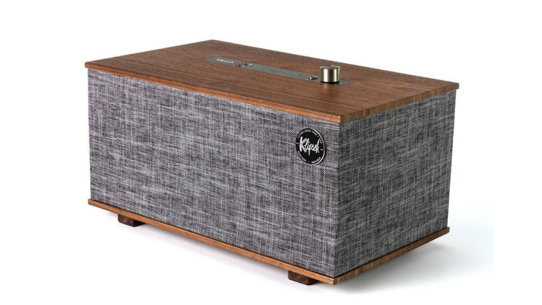 Høyttaleren The Three fra Klipsch med Google Assistant. Foto: Klipsch Høyttaleren The Three fra Klipsch med Google Assistant. Foto: Klipsch