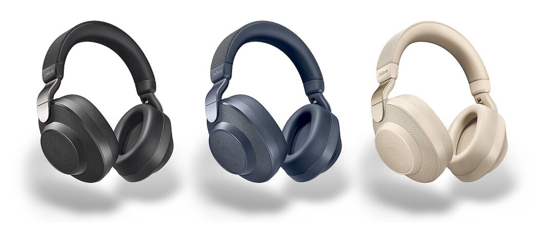 Jabra Elite 85h kommer i tre ulike farger, og vil koste rundt 3.000 kroner i norske butikker. Foto: Jabra. Jabra Elite 85h kommer i tre ulike farger, og vil koste rundt 3.000 kroner i norske butikker. Foto: Jabra.