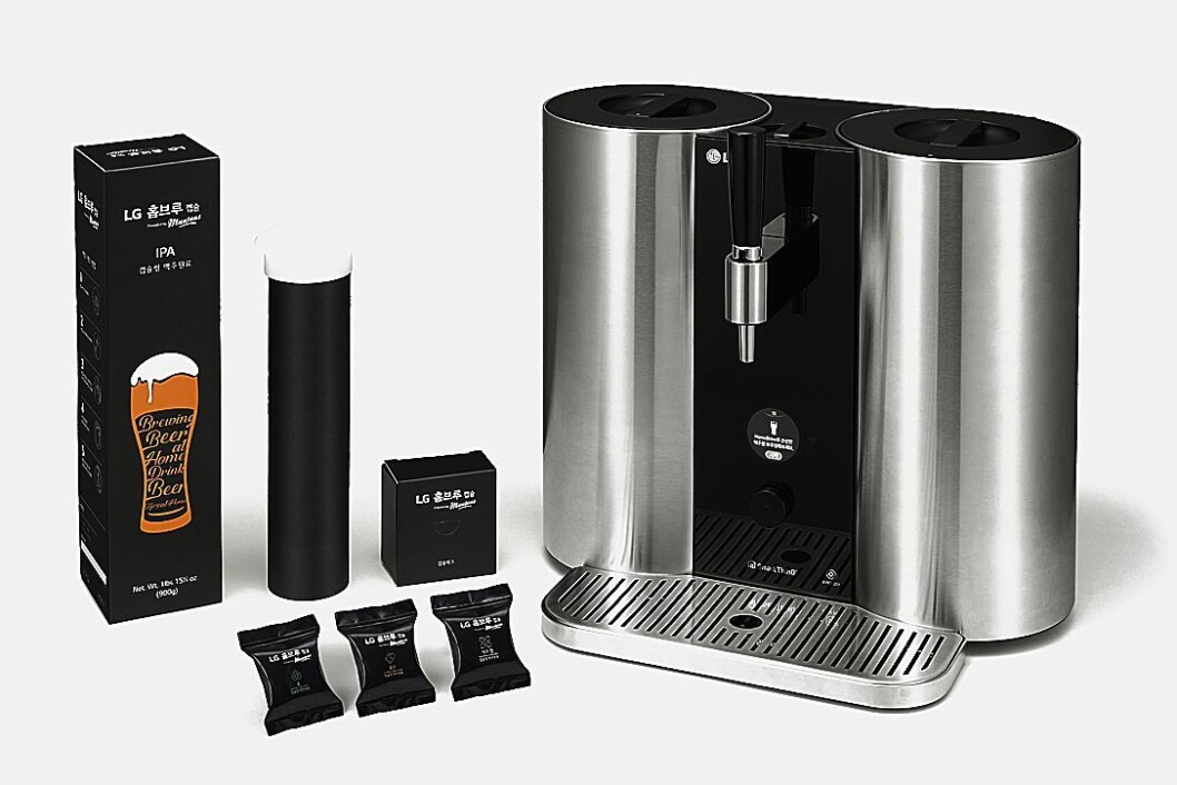 LG lanserer helautomatisk ølbrygger, men det er usikkert om produktet kommer på det norske markedet. Foto: LG. LG lanserer helautomatisk ølbrygger, men det er usikkert om produktet kommer på det norske markedet. Foto: LG.