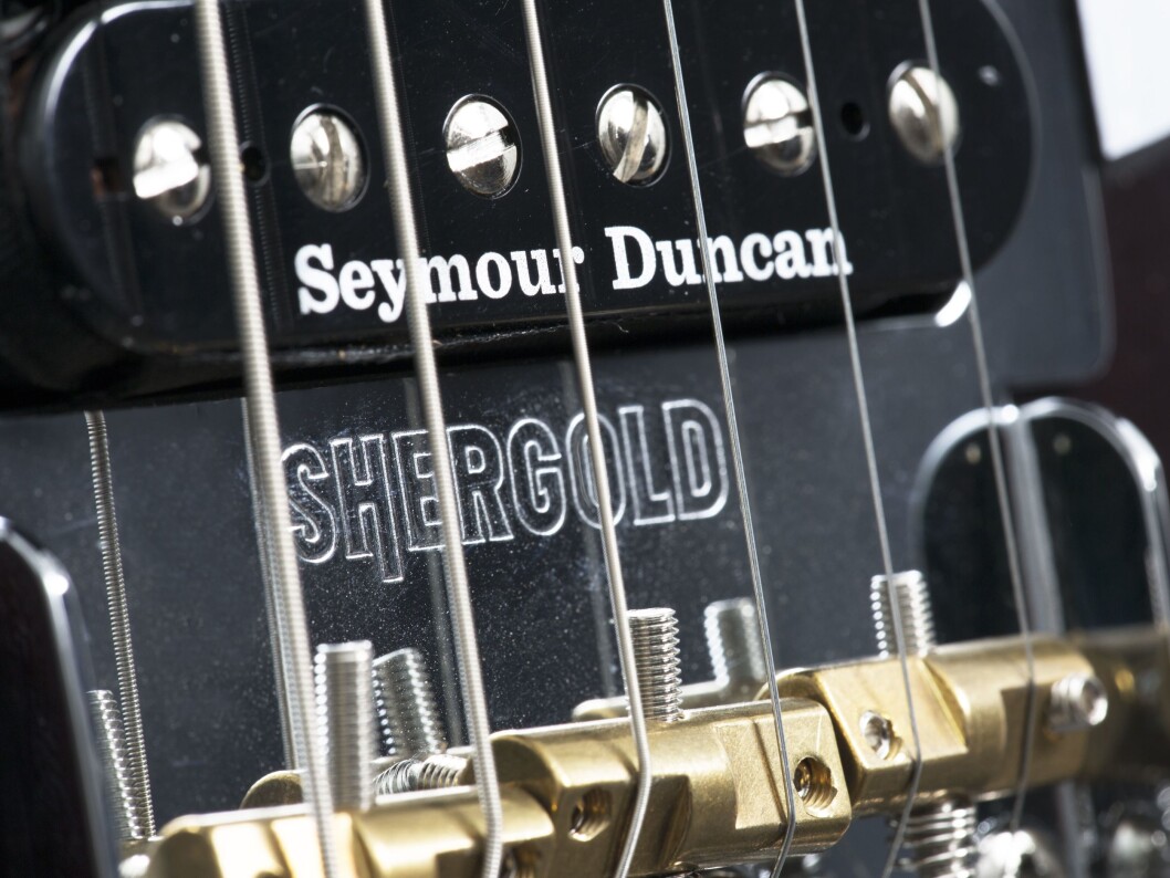 Shergold har USA-produserte Seymour Duncan-mikrofoner. Foto: Barnes & Mullins. Shergold har USA-produserte Seymour Duncan-mikrofoner. Foto: Barnes & Mullins.
