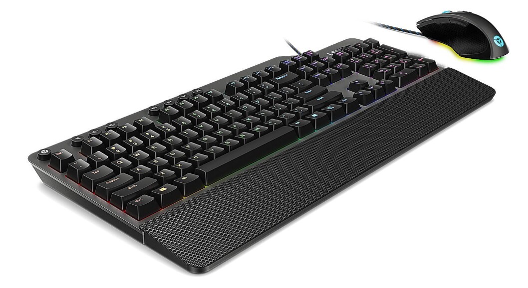 Lenovo lanserte sitt første mekaniske tastatur på CES, sammen med en ny gaming-mus. Foto: Lenovo. Lenovo lanserte sitt første mekaniske tastatur på CES, sammen med en ny gaming-mus. Foto: Lenovo.