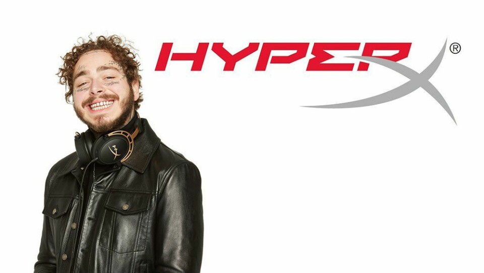 Musiker Post Malone er en gamer, og ambassadør for HyperX. Foto: HyperX.