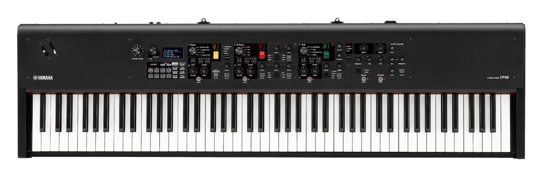 Yamaha CP88 er for den krevende pianisten, som ønsker pianoanslaget. Klaviaturet har 88 tangenter med hammermekanikk i tre. Vekt: 18,6 kilo. Pris: 2.500 euro. Foto: Yamaha. Yamaha CP88 er for den krevende pianisten, som ønsker pianoanslaget. Klaviaturet har 88 tangenter med hammermekanikk i tre. Vekt: 18,6 kilo. Pris: 2.500 euro. Foto: Yamaha.