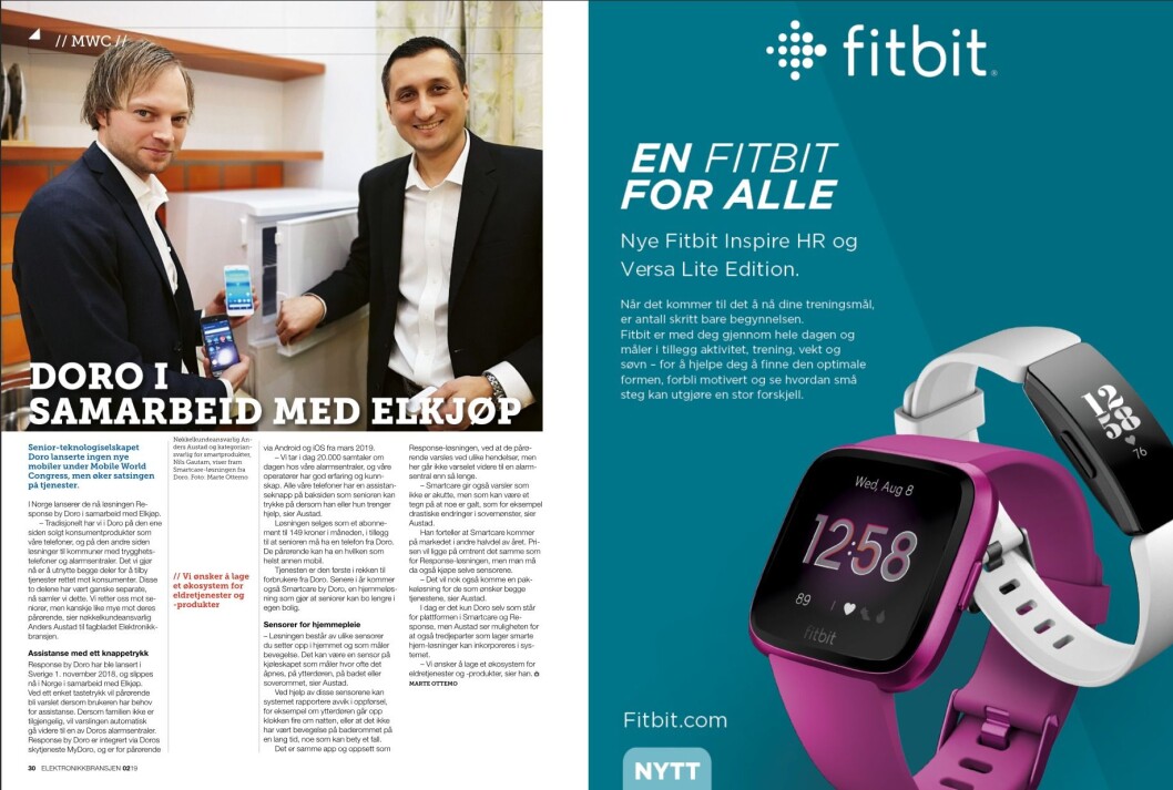 Artikkelen ble første gang publisert i papirutgaven av fagbladet Elektronikkbransjen nr. 2/2019, som ble distribuert 10. april. <a href="http://www.mypaper.se/html5/customer/248/12428/?page=30" target="_blank" rel="noopener">Her kan du lese artikkelen</a> og bla gjennom digitalutgaven av bladet. Du kan lese alle utgaver av bladet digitalt, fra og med nr. 1/1937, på <a href="https://www.elektronikkbransjen.no/historiskarkiv" target="_blank" rel="noopener">elektronikkbransjen.no/historiskarkiv</a>. Artikkelen ble første gang publisert i papirutgaven av fagbladet Elektronikkbransjen nr. 2/2019, som ble distribuert 10. april. <a href="http://www.mypaper.se/html5/customer/248/12428/?page=30" target="_blank" rel="noopener">Her kan du lese artikkelen</a> og bla gjennom digitalutgaven av bladet. Du kan lese alle utgaver av bladet digitalt, fra og med nr. 1/1937, på <a href="https://www.elektronikkbransjen.no/historiskarkiv" target="_blank" rel="noopener">elektronikkbransjen.no/historiskarkiv</a>.