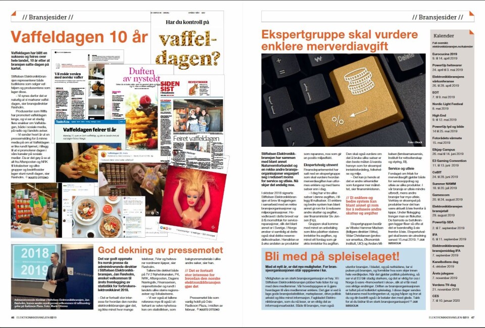 Artikkelen ble første gang publisert i papirutgaven av fagbladet Elektronikkbransjen nr. 2/2019, som ble distribuert 10. april. Her kan du lese artikkelen og bla gjennom digitalutgaven av bladet. Du kan lese alle utgaver av bladet digitalt, fra og med nr. 1/1937, på elektronikkbransjen.no/historiskarkiv.