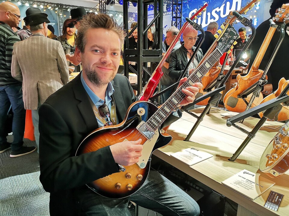 Håkon Øgreid i Luthman med Gibson Les Paul Standard 50’s. Foto: Stian Sønsteng