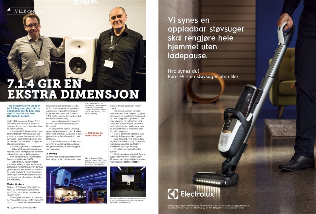 Artikkelen ble første gang publisert i papirutgaven av fagbladet Elektronikkbransjen nr. 2/2019, som ble distribuert 10. april. <a href="http://www.mypaper.se/html5/customer/248/12428/?page=78" target="_blank" rel="noopener">Her kan du lese artikkelen</a> og bla gjennom digitalutgaven av bladet. Du kan lese alle utgaver av bladet digitalt, fra og med nr. 1/1937, på <a href="https://www.elektronikkbransjen.no/historiskarkiv" target="_blank" rel="noopener">elektronikkbransjen.no/historiskarkiv</a>. Artikkelen ble første gang publisert i papirutgaven av fagbladet Elektronikkbransjen nr. 2/2019, som ble distribuert 10. april. <a href="http://www.mypaper.se/html5/customer/248/12428/?page=78" target="_blank" rel="noopener">Her kan du lese artikkelen</a> og bla gjennom digitalutgaven av bladet. Du kan lese alle utgaver av bladet digitalt, fra og med nr. 1/1937, på <a href="https://www.elektronikkbransjen.no/historiskarkiv" target="_blank" rel="noopener">elektronikkbransjen.no/historiskarkiv</a>.