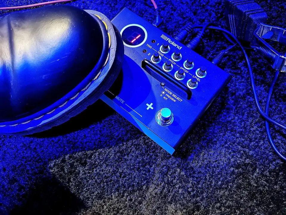 Roland TM-1 triggermodul koster 1.600 kroner. Foto: Stian Sønsteng. Roland TM-1 triggermodul koster 1.600 kroner. Foto: Stian Sønsteng.