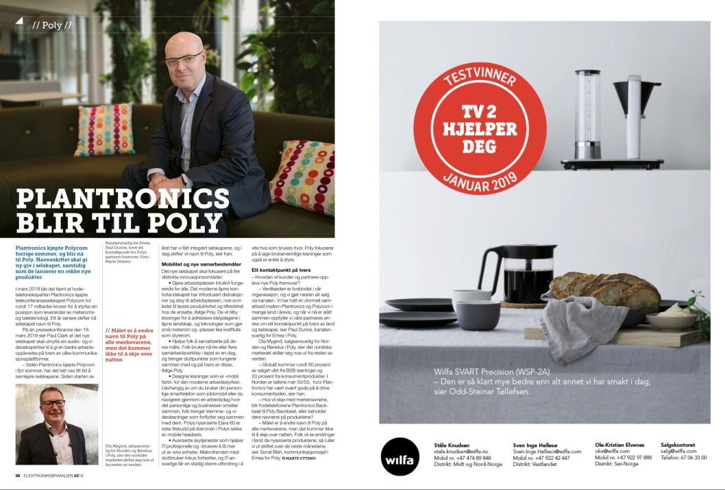 Artikkelen ble første gang publisert i papirutgaven av fagbladet Elektronikkbransjen nr. 2/2019, som ble distribuert 10. april. <a href="http://www.mypaper.se/html5/customer/248/12428/?page=98" target="_blank" rel="noopener">Her kan du lese artikkelen</a> og bla gjennom digitalutgaven av bladet. Du kan lese alle utgaver av bladet digitalt, fra og med nr. 1/1937, på <a href="https://www.elektronikkbransjen.no/historiskarkiv" target="_blank" rel="noopener">elektronikkbransjen.no/historiskarkiv</a>. Artikkelen ble første gang publisert i papirutgaven av fagbladet Elektronikkbransjen nr. 2/2019, som ble distribuert 10. april. <a href="http://www.mypaper.se/html5/customer/248/12428/?page=98" target="_blank" rel="noopener">Her kan du lese artikkelen</a> og bla gjennom digitalutgaven av bladet. Du kan lese alle utgaver av bladet digitalt, fra og med nr. 1/1937, på <a href="https://www.elektronikkbransjen.no/historiskarkiv" target="_blank" rel="noopener">elektronikkbransjen.no/historiskarkiv</a>.