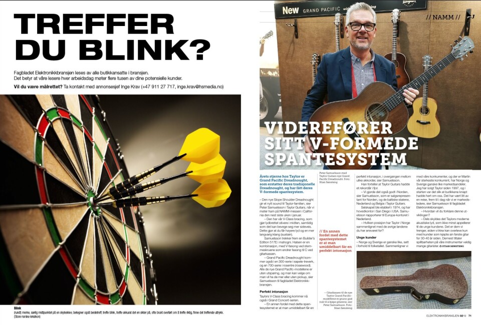 Artikkelen ble første gang publisert i papirutgaven av fagbladet Elektronikkbransjen nr. 2/2019, som ble distribuert 10. april. Her kan du lese artikkelen og bla gjennom digitalutgaven av bladet. Du kan lese alle utgaver av bladet digitalt, fra og med nr. 1/1937, på elektronikkbransjen.no/historiskarkiv.