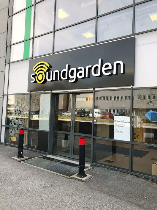 Soundgarden Forus ligger i Luramyrveien 1 på Sandnes. Foto: Atle Dreier/Soundgarden. Soundgarden Forus ligger i Luramyrveien 1 på Sandnes. Foto: Atle Dreier/Soundgarden.