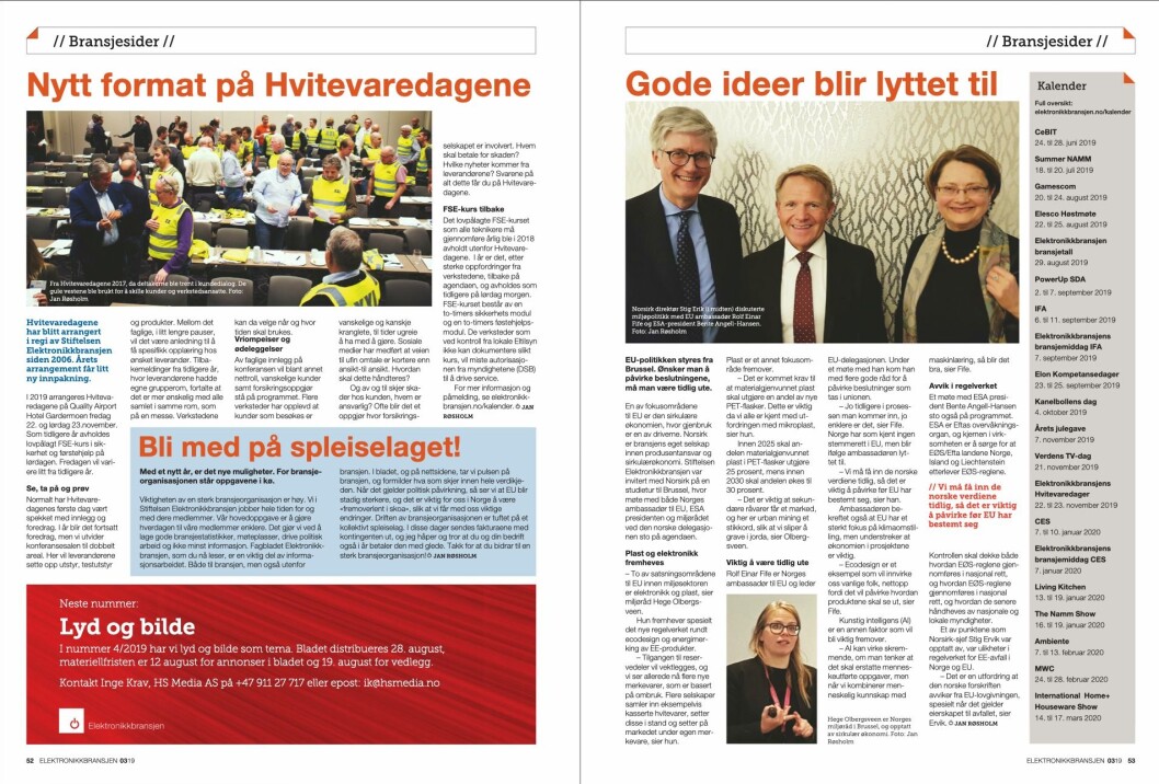 Artikkelen ble første gang publisert i papirutgaven av fagbladet Elektronikkbransjen nr. 3/2019, som ble distribuert 13. juni. <a href="http://www.mypaper.se/html5/customer/248/12536/?page=52" target="_blank" rel="noopener">Her kan du lese artikkelen</a> og bla gjennom digitalutgaven av bladet. Du kan lese alle utgaver av bladet digitalt, fra og med nr. 1/1937, på <a href="https://www.elektronikkbransjen.no/historiskarkiv" target="_blank" rel="noopener">elektronikkbransjen.no/historiskarkiv</a>. Artikkelen ble første gang publisert i papirutgaven av fagbladet Elektronikkbransjen nr. 3/2019, som ble distribuert 13. juni. <a href="http://www.mypaper.se/html5/customer/248/12536/?page=52" target="_blank" rel="noopener">Her kan du lese artikkelen</a> og bla gjennom digitalutgaven av bladet. Du kan lese alle utgaver av bladet digitalt, fra og med nr. 1/1937, på <a href="https://www.elektronikkbransjen.no/historiskarkiv" target="_blank" rel="noopener">elektronikkbransjen.no/historiskarkiv</a>.