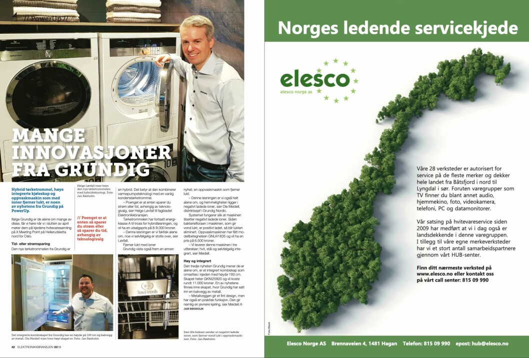 Artikkelen ble første gang publisert i papirutgaven av fagbladet Elektronikkbransjen nr. 3/2019, som ble distribuert 13. juni. <a href="http://www.mypaper.se/html5/customer/248/12536/?page=42" target="_blank" rel="noopener">Her kan du lese artikkelen</a> og bla gjennom digitalutgaven av bladet. Du kan lese alle utgaver av bladet digitalt, fra og med nr. 1/1937, på <a href="https://www.elektronikkbransjen.no/historiskarkiv" target="_blank" rel="noopener">elektronikkbransjen.no/historiskarkiv</a>. Artikkelen ble første gang publisert i papirutgaven av fagbladet Elektronikkbransjen nr. 3/2019, som ble distribuert 13. juni. <a href="http://www.mypaper.se/html5/customer/248/12536/?page=42" target="_blank" rel="noopener">Her kan du lese artikkelen</a> og bla gjennom digitalutgaven av bladet. Du kan lese alle utgaver av bladet digitalt, fra og med nr. 1/1937, på <a href="https://www.elektronikkbransjen.no/historiskarkiv" target="_blank" rel="noopener">elektronikkbransjen.no/historiskarkiv</a>.