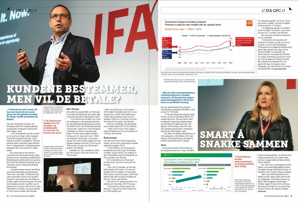 Artikkelen ble første gang publisert i papirutgaven av fagbladet Elektronikkbransjen nr. 3/2019, som ble distribuert 13. juni. Her kan du lese artikkelen og bla gjennom digitalutgaven av bladet. Du kan lese alle utgaver av bladet digitalt, fra og med nr. 1/1937, på elektronikkbransjen.no/historiskarkiv.