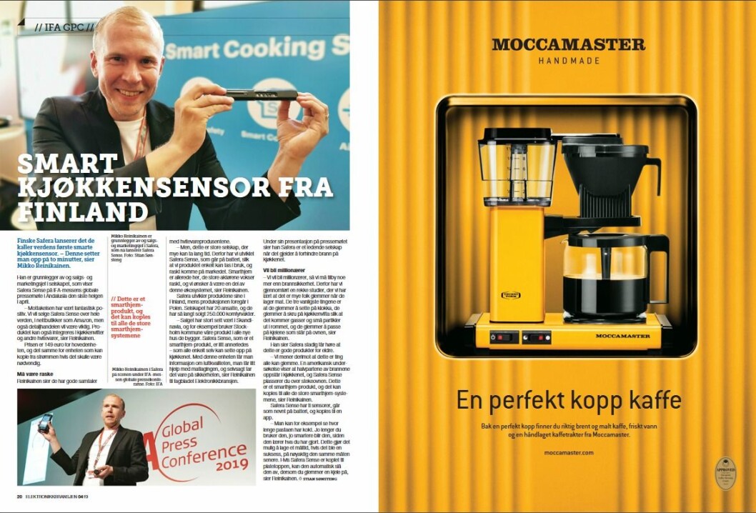Artikkelen ble første gang publisert i papirutgaven av fagbladet Elektronikkbransjen nr. 4/2019, som ble distribuert 28. august. <a href="http://www.mypaper.se/html5/customer/248/12568/?page=20" target="_blank" rel="noopener">Her kan du lese artikkelen</a> og bla gjennom digitalutgaven av bladet. Du kan lese alle utgaver av bladet digitalt, fra og med nr. 1/1937, på <a href="https://www.elektronikkbransjen.no/historiskarkiv">elektronikkbransjen.no/historiskarkiv</a>. Artikkelen ble første gang publisert i papirutgaven av fagbladet Elektronikkbransjen nr. 4/2019, som ble distribuert 28. august. <a href="http://www.mypaper.se/html5/customer/248/12568/?page=20" target="_blank" rel="noopener">Her kan du lese artikkelen</a> og bla gjennom digitalutgaven av bladet. Du kan lese alle utgaver av bladet digitalt, fra og med nr. 1/1937, på <a href="https://www.elektronikkbransjen.no/historiskarkiv">elektronikkbransjen.no/historiskarkiv</a>.