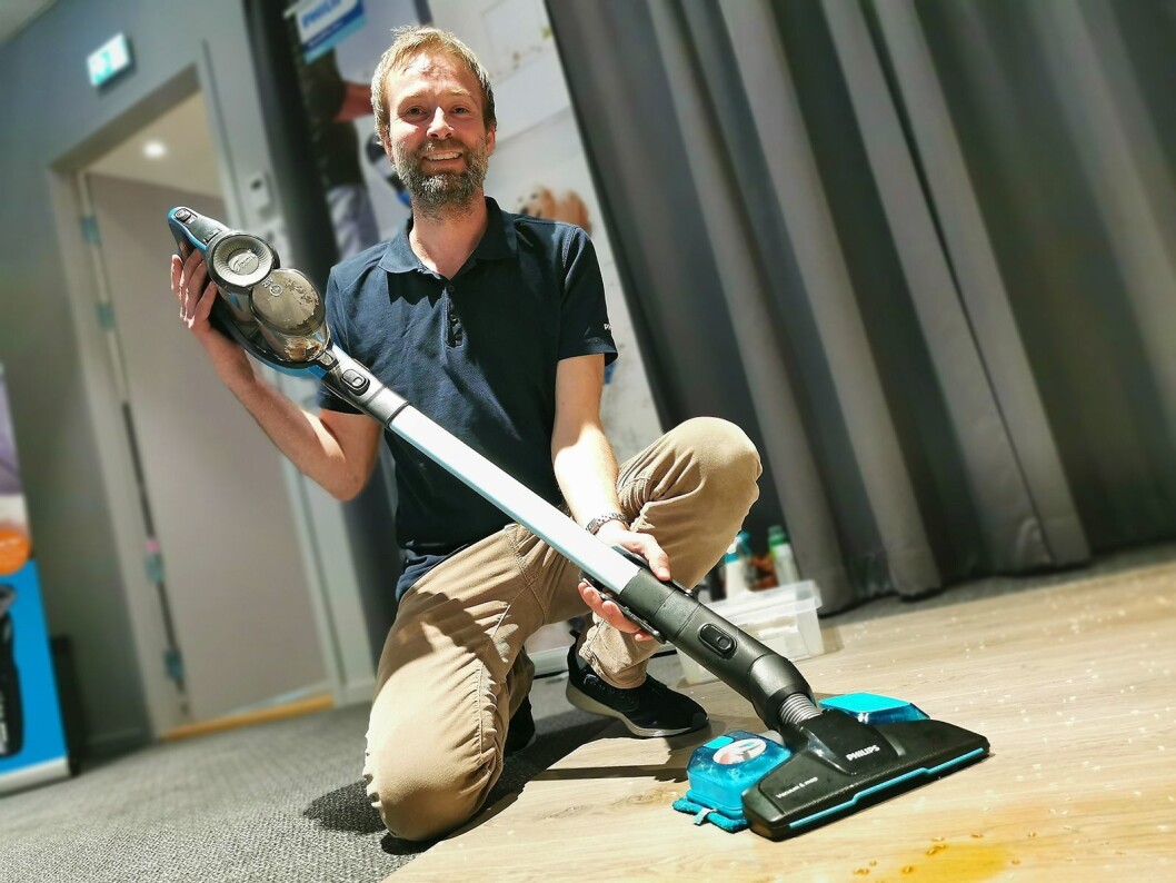 Bernt Risøy i Philips med SpeedPro Max Aqua. Foto: Stian Sønsteng Bernt Risøy i Philips med SpeedPro Max Aqua. Foto: Stian Sønsteng