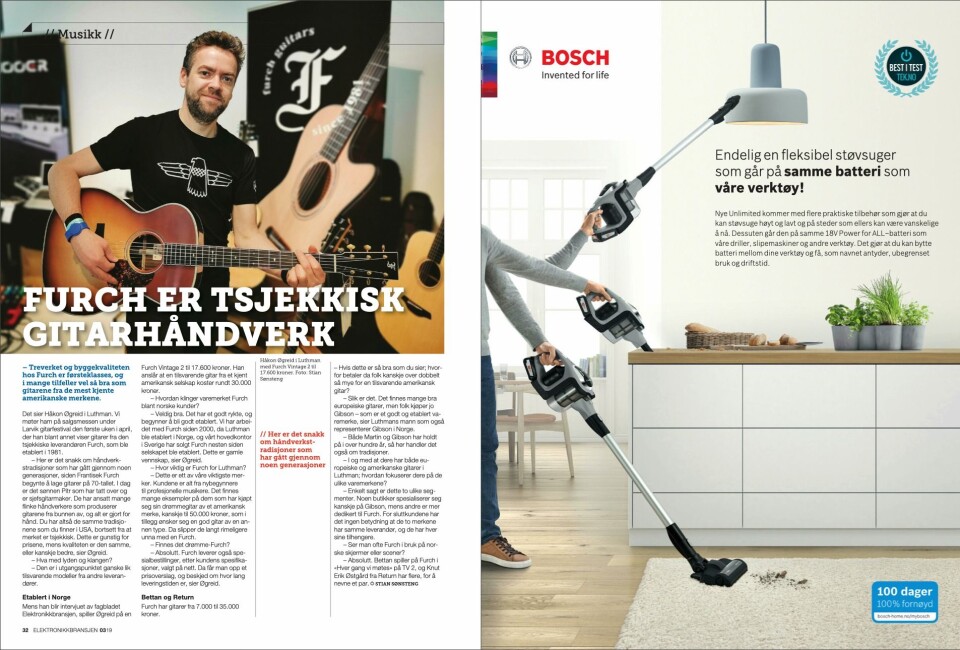 Artikkelen ble første gang publisert i papirutgaven av fagbladet Elektronikkbransjen nr. 3/2019, som ble distribuert 13. juni. Her kan du lese artikkelen og bla gjennom digitalutgaven av bladet. Du kan lese alle utgaver av bladet digitalt, fra og med nr. 1/1937, på elektronikkbransjen.no/historiskarkiv.