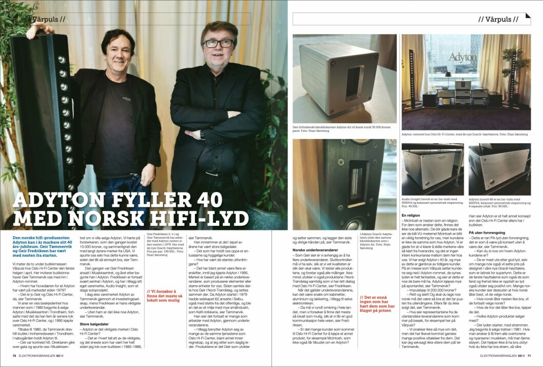 Artikkelen ble første gang publisert i papirutgaven av fagbladet Elektronikkbransjen nr. 3/2019, som ble distribuert 13. juni. <a href="http://www.mypaper.se/html5/customer/248/12536/?page=70" target="_blank" rel="noopener">Her kan du lese artikkelen</a> og bla gjennom digitalutgaven av bladet. Du kan lese alle utgaver av bladet digitalt, fra og med nr. 1/1937, på <a href="https://www.elektronikkbransjen.no/historiskarkiv" target="_blank" rel="noopener">elektronikkbransjen.no/historiskarkiv</a>. Artikkelen ble første gang publisert i papirutgaven av fagbladet Elektronikkbransjen nr. 3/2019, som ble distribuert 13. juni. <a href="http://www.mypaper.se/html5/customer/248/12536/?page=70" target="_blank" rel="noopener">Her kan du lese artikkelen</a> og bla gjennom digitalutgaven av bladet. Du kan lese alle utgaver av bladet digitalt, fra og med nr. 1/1937, på <a href="https://www.elektronikkbransjen.no/historiskarkiv" target="_blank" rel="noopener">elektronikkbransjen.no/historiskarkiv</a>.