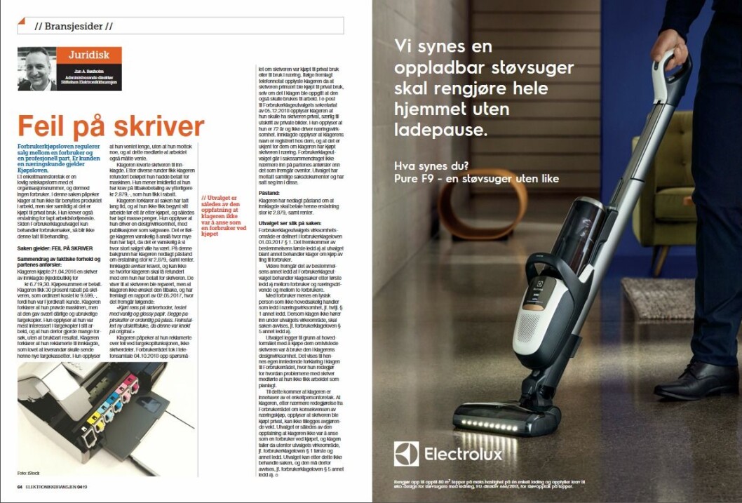 Artikkelen ble første gang publisert i papirutgaven av fagbladet Elektronikkbransjen nr. 4/2019, som ble distribuert 28. august. <a href="http://www.mypaper.se/html5/customer/248/12568/?page=64" target="_blank" rel="noopener">Her kan du lese artikkelen</a> og bla gjennom digitalutgaven av bladet. Du kan lese alle utgaver av bladet digitalt, fra og med nr. 1/1937, på <a href="https://www.elektronikkbransjen.no/historiskarkiv" target="_blank" rel="noopener">elektronikkbransjen.no/historiskarkiv</a>. Artikkelen ble første gang publisert i papirutgaven av fagbladet Elektronikkbransjen nr. 4/2019, som ble distribuert 28. august. <a href="http://www.mypaper.se/html5/customer/248/12568/?page=64" target="_blank" rel="noopener">Her kan du lese artikkelen</a> og bla gjennom digitalutgaven av bladet. Du kan lese alle utgaver av bladet digitalt, fra og med nr. 1/1937, på <a href="https://www.elektronikkbransjen.no/historiskarkiv" target="_blank" rel="noopener">elektronikkbransjen.no/historiskarkiv</a>.
