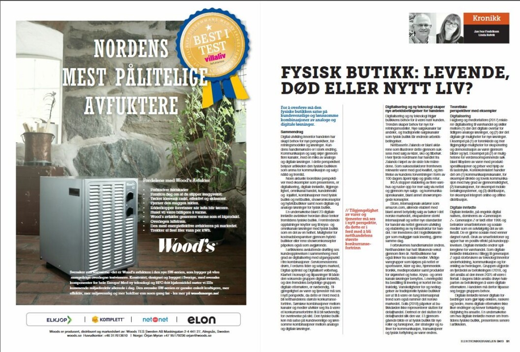 Artikkelen ble første gang publisert i papirutgaven av fagbladet Elektronikkbransjen nr. 4/2019, som ble distribuert 28. august. <a href="http://www.mypaper.se/html5/customer/248/12568/?page=90" target="_blank" rel="noopener">Her kan du lese artikkelen</a> og bla gjennom digitalutgaven av bladet. Du kan lese alle utgaver av bladet digitalt, fra og med nr. 1/1937, på <a href="https://www.elektronikkbransjen.no/historiskarkiv" target="_blank" rel="noopener">elektronikkbransjen.no/historiskarkiv</a>. Artikkelen ble første gang publisert i papirutgaven av fagbladet Elektronikkbransjen nr. 4/2019, som ble distribuert 28. august. <a href="http://www.mypaper.se/html5/customer/248/12568/?page=90" target="_blank" rel="noopener">Her kan du lese artikkelen</a> og bla gjennom digitalutgaven av bladet. Du kan lese alle utgaver av bladet digitalt, fra og med nr. 1/1937, på <a href="https://www.elektronikkbransjen.no/historiskarkiv" target="_blank" rel="noopener">elektronikkbransjen.no/historiskarkiv</a>.