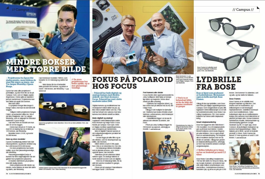 Artikkelen ble første gang publisert i papirutgaven av fagbladet Elektronikkbransjen nr. 4/2019, som ble distribuert 28. august. <a href="http://www.mypaper.se/html5/customer/248/12568/?page=74" target="_blank" rel="noopener">Her kan du lese artikkelen</a> og bla gjennom digitalutgaven av bladet. Du kan lese alle utgaver av bladet digitalt, fra og med nr. 1/1937, på <a href="https://www.elektronikkbransjen.no/historiskarkiv" target="_blank" rel="noopener">elektronikkbransjen.no/historiskarkiv</a>. Artikkelen ble første gang publisert i papirutgaven av fagbladet Elektronikkbransjen nr. 4/2019, som ble distribuert 28. august. <a href="http://www.mypaper.se/html5/customer/248/12568/?page=74" target="_blank" rel="noopener">Her kan du lese artikkelen</a> og bla gjennom digitalutgaven av bladet. Du kan lese alle utgaver av bladet digitalt, fra og med nr. 1/1937, på <a href="https://www.elektronikkbransjen.no/historiskarkiv" target="_blank" rel="noopener">elektronikkbransjen.no/historiskarkiv</a>.