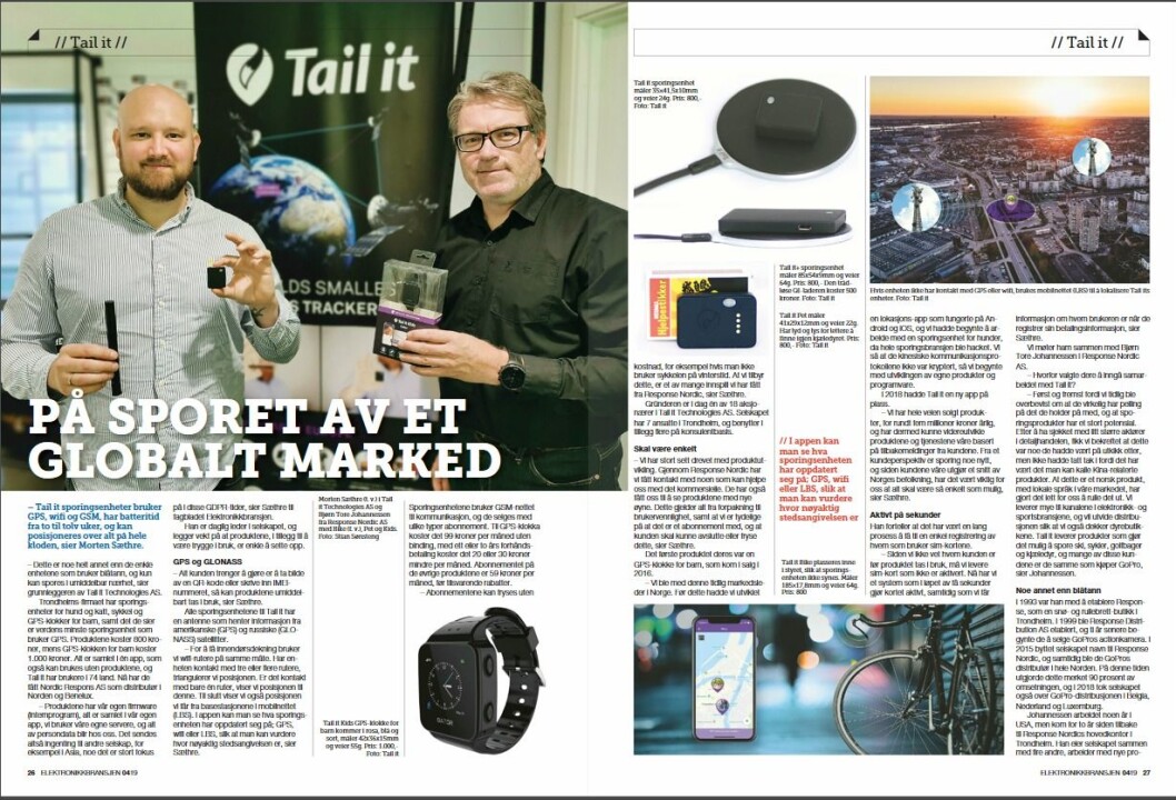 Artikkelen ble første gang publisert i papirutgaven av fagbladet Elektronikkbransjen nr. 4/2019, som ble distribuert 28. august. <a href="http://www.mypaper.se/html5/customer/248/12568/?page=26" target="_blank" rel="noopener">Her kan du lese artikkelen</a> og bla gjennom digitalutgaven av bladet. Du kan lese alle utgaver av bladet digitalt, fra og med nr. 1/1937, på <a href="https://www.elektronikkbransjen.no/historiskarkiv" target="_blank" rel="noopener">elektronikkbransjen.no/historiskarkiv</a>. Artikkelen ble første gang publisert i papirutgaven av fagbladet Elektronikkbransjen nr. 4/2019, som ble distribuert 28. august. <a href="http://www.mypaper.se/html5/customer/248/12568/?page=26" target="_blank" rel="noopener">Her kan du lese artikkelen</a> og bla gjennom digitalutgaven av bladet. Du kan lese alle utgaver av bladet digitalt, fra og med nr. 1/1937, på <a href="https://www.elektronikkbransjen.no/historiskarkiv" target="_blank" rel="noopener">elektronikkbransjen.no/historiskarkiv</a>.