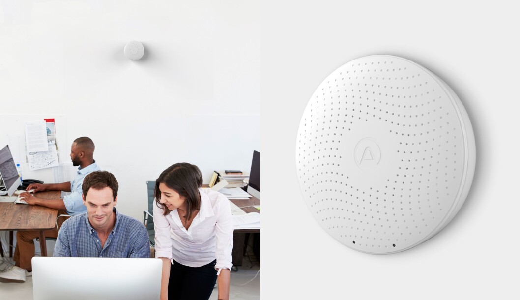 Airthings Wave Plus måler radon, i tillegg til karbondioksid (CO2) og flyktige organiske forbindelser (VOC), samt temperatur, lufttrykk og fuktighet. Pris: 2.700,-. Airthings Wave Plus måler radon, i tillegg til karbondioksid (CO2) og flyktige organiske forbindelser (VOC), samt temperatur, lufttrykk og fuktighet. Pris: 2.700,-.