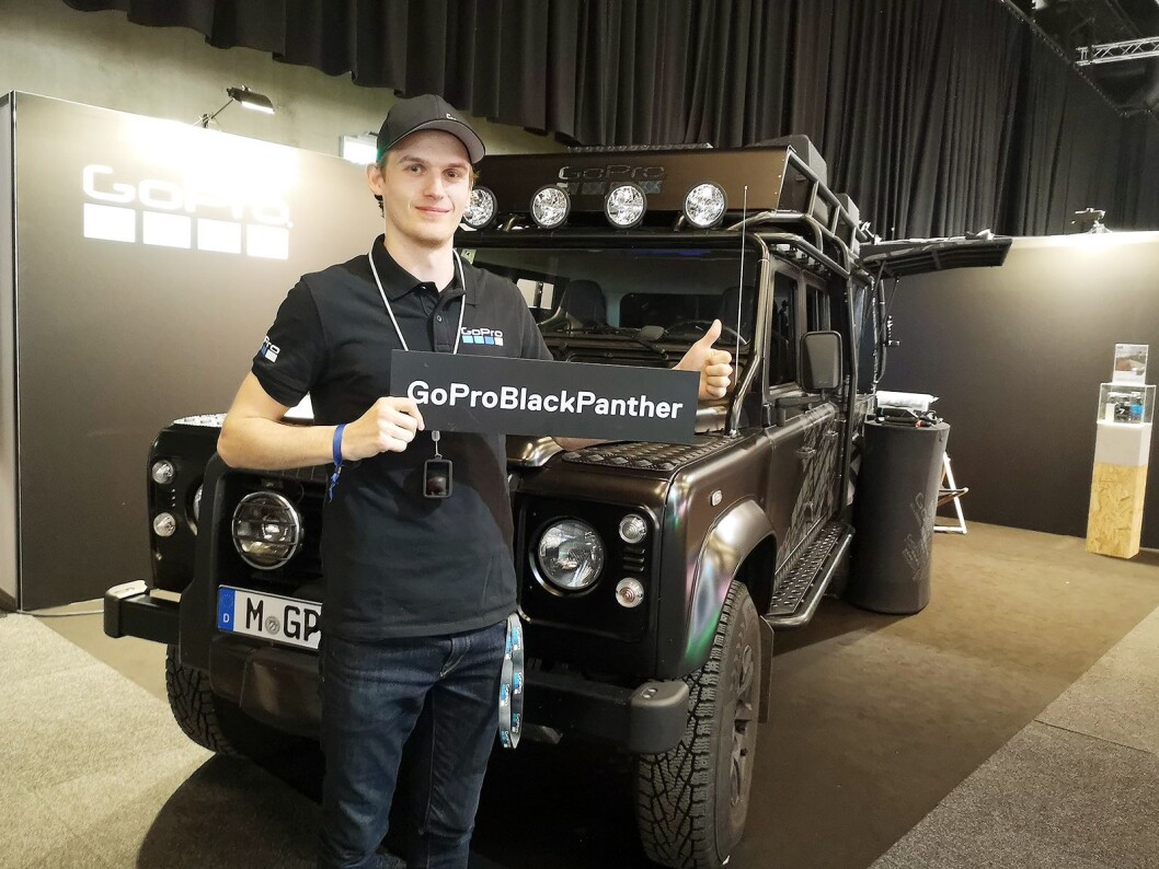 André Antonio Valente, uteresurs hos Response Nordic som har agenturet på GoPro i Norden og Benelux, har kjørt en demobil inn på Elkjøp Campus på Gardermoen. Foto: Marte Ottemo André Antonio Valente, uteresurs hos Response Nordic som har agenturet på GoPro i Norden og Benelux, har kjørt en demobil inn på Elkjøp Campus på Gardermoen. Foto: Marte Ottemo