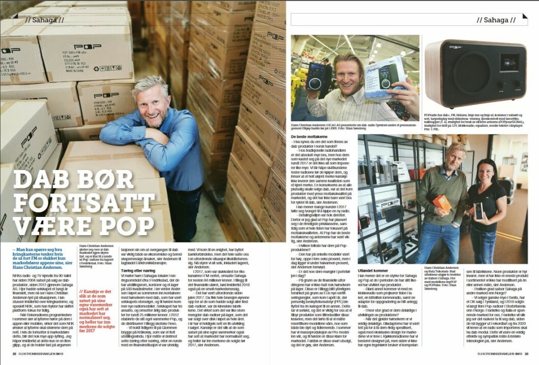 Artikkelen ble første gang publisert i papirutgaven av fagbladet Elektronikkbransjen nr. 4/2019, som ble distribuert 28. august. <a href="http://www.mypaper.se/html5/customer/248/12568/?page=32" target="_blank" rel="noopener">Her kan du lese artikkelen</a> og bla gjennom digitalutgaven av bladet. Du kan lese alle utgaver av bladet digitalt, fra og med nr. 1/1937, på <a href="https://www.elektronikkbransjen.no/historiskarkiv" target="_blank" rel="noopener">elektronikkbransjen.no/historiskarkiv</a>. Artikkelen ble første gang publisert i papirutgaven av fagbladet Elektronikkbransjen nr. 4/2019, som ble distribuert 28. august. <a href="http://www.mypaper.se/html5/customer/248/12568/?page=32" target="_blank" rel="noopener">Her kan du lese artikkelen</a> og bla gjennom digitalutgaven av bladet. Du kan lese alle utgaver av bladet digitalt, fra og med nr. 1/1937, på <a href="https://www.elektronikkbransjen.no/historiskarkiv" target="_blank" rel="noopener">elektronikkbransjen.no/historiskarkiv</a>.