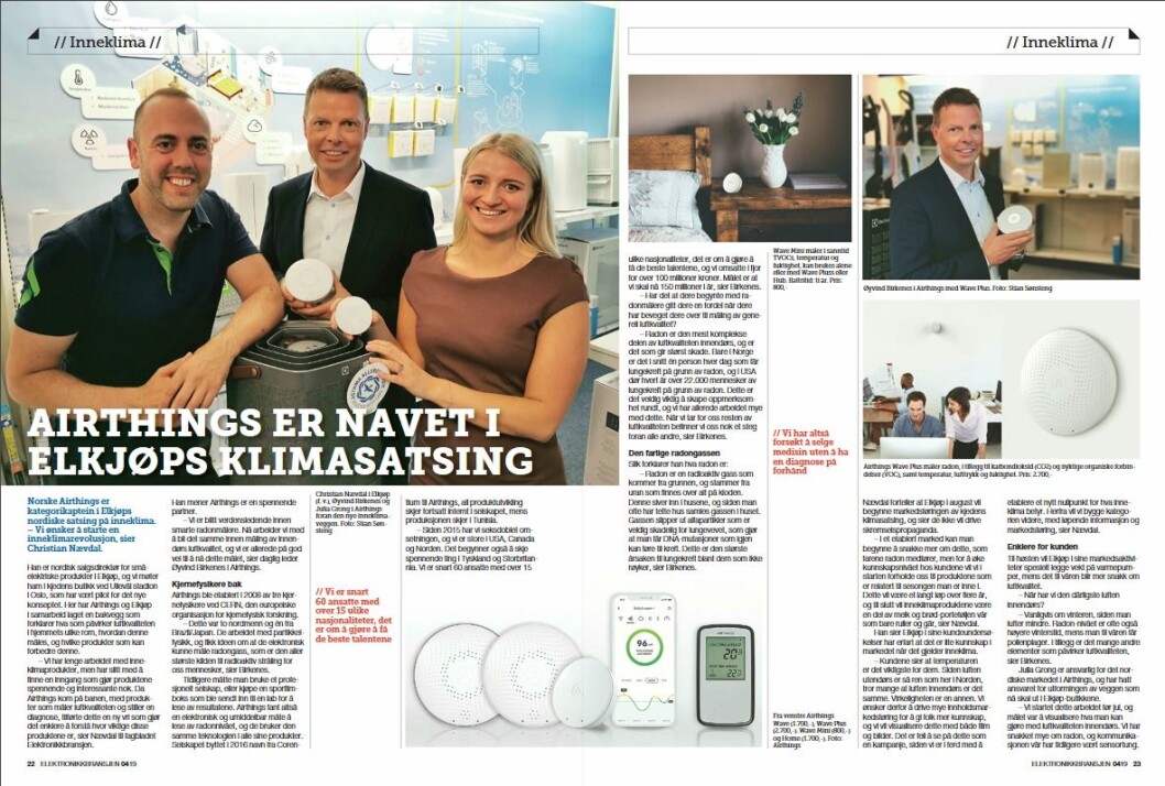 Artikkelen ble første gang publisert i papirutgaven av fagbladet Elektronikkbransjen nr. 4/2019, som ble distribuert 28. august. <a href="http://www.mypaper.se/html5/customer/248/12568/?page=22" target="_blank" rel="noopener">Her kan du lese artikkelen</a> og bla gjennom digitalutgaven av bladet. Du kan lese alle utgaver av bladet digitalt, fra og med nr. 1/1937, på <a href="https://www.elektronikkbransjen.no/historiskarkiv" target="_blank" rel="noopener">elektronikkbransjen.no/historiskarkiv</a>. Artikkelen ble første gang publisert i papirutgaven av fagbladet Elektronikkbransjen nr. 4/2019, som ble distribuert 28. august. <a href="http://www.mypaper.se/html5/customer/248/12568/?page=22" target="_blank" rel="noopener">Her kan du lese artikkelen</a> og bla gjennom digitalutgaven av bladet. Du kan lese alle utgaver av bladet digitalt, fra og med nr. 1/1937, på <a href="https://www.elektronikkbransjen.no/historiskarkiv" target="_blank" rel="noopener">elektronikkbransjen.no/historiskarkiv</a>.