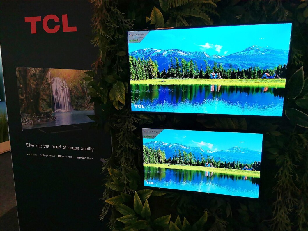 I ES56-serien tilbyr TCL 32 og 40 tommer med full-HD og Android 8. Pris: 2.500,- og 3.000,- Foto: Stian Sønsteng I ES56-serien tilbyr TCL 32 og 40 tommer med full-HD og Android 8. Pris: 2.500,- og 3.000,- Foto: Stian Sønsteng