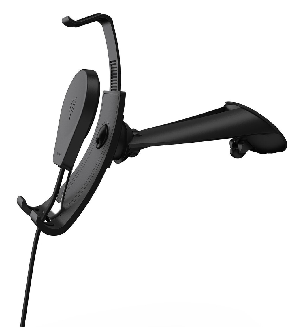 Unisynk Qi-lader til frontrute. Pris: 700,- Foto: Unisynk. Unisynk Qi-lader til frontrute. Pris: 700,- Foto: Unisynk.