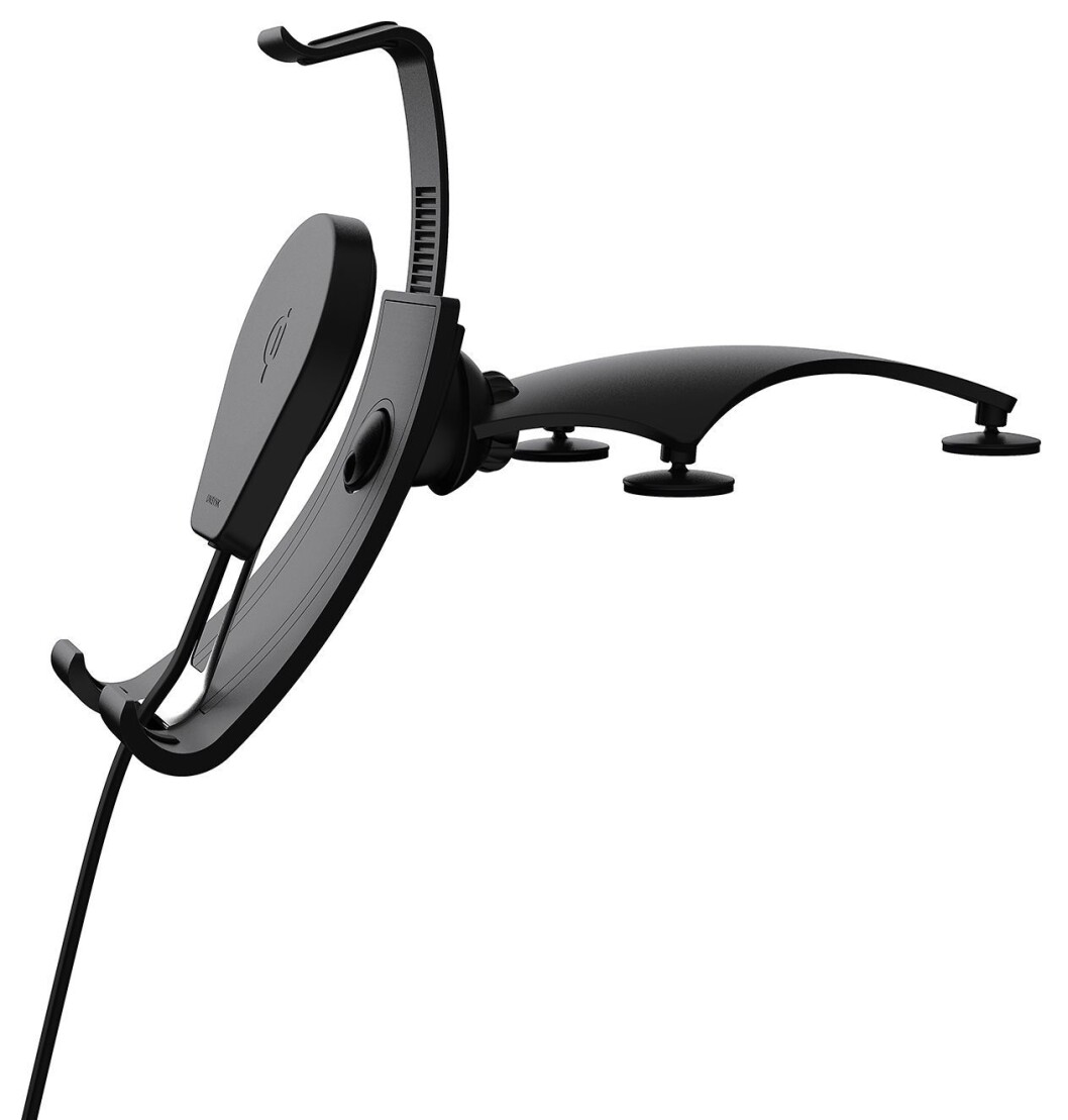 Unisynk Qi-lader til dashbord. Pris: 700,- Foto: Unisynk. Unisynk Qi-lader til dashbord. Pris: 700,- Foto: Unisynk.