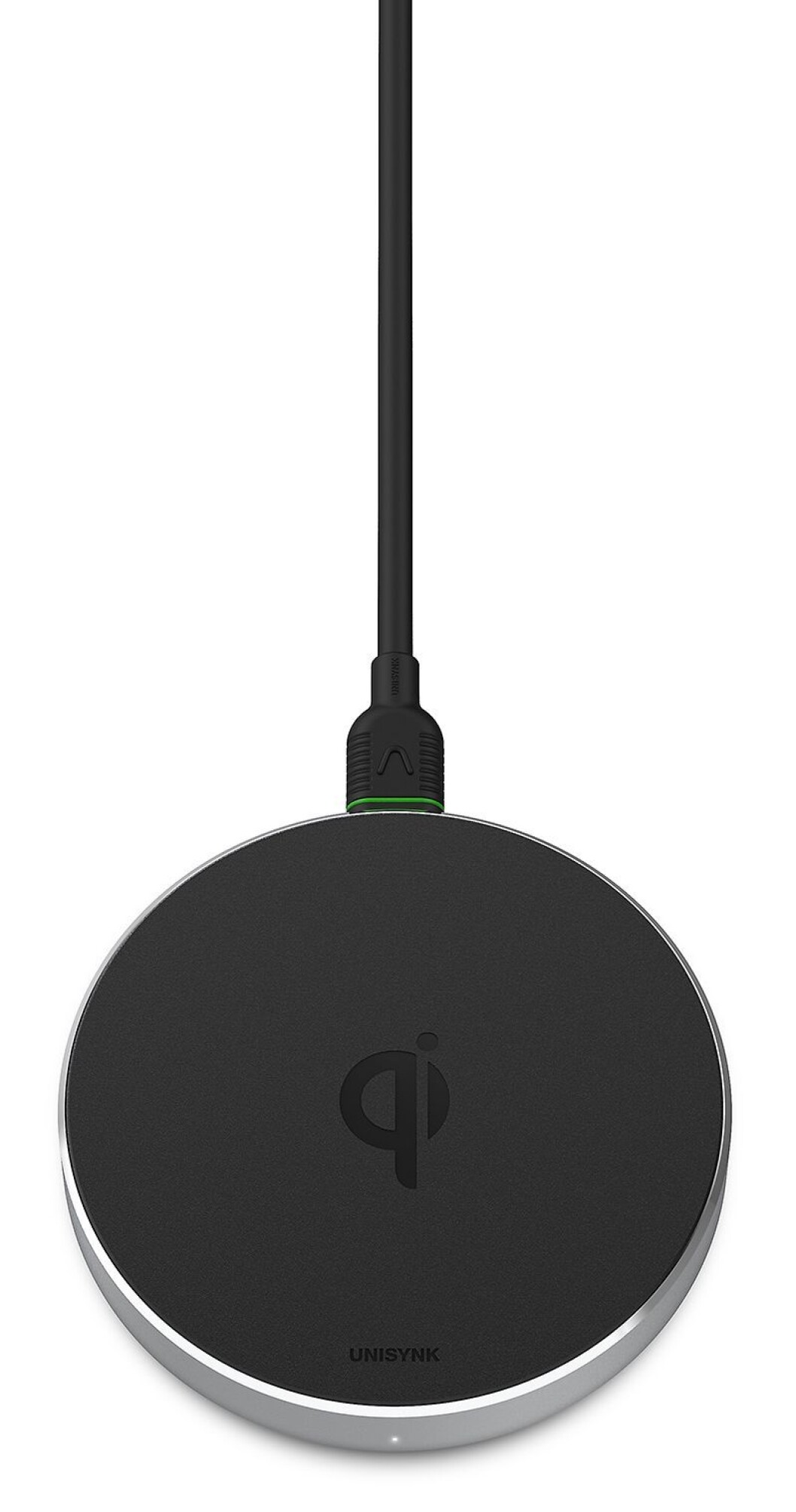 Unisynk Wireless Charging Pad er på størrelse med en snusboks, og gir 10W trådløs lading. Pris: 300,- Foto: Unisynk. Unisynk Wireless Charging Pad er på størrelse med en snusboks, og gir 10W trådløs lading. Pris: 300,- Foto: Unisynk.