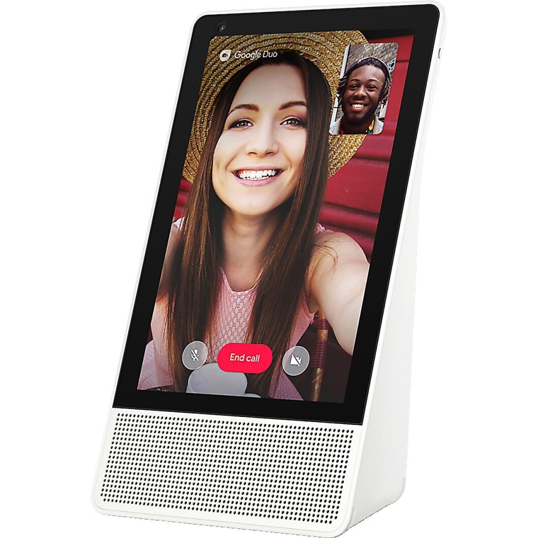 Du kan også ta videosamtaler via Google Duo med Smart Display. Foto: Lenovo. Du kan også ta videosamtaler via Google Duo med Smart Display. Foto: Lenovo.