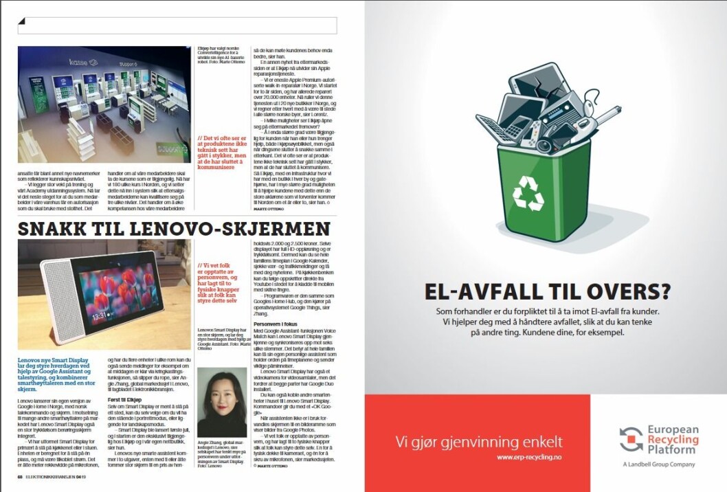 Artikkelen ble første gang publisert i papirutgaven av fagbladet Elektronikkbransjen nr. 4/2019, som ble distribuert 28. august. <a href="http://www.mypaper.se/html5/customer/248/12568/?page=68" target="_blank" rel="noopener">Her kan du lese artikkelen</a> og bla gjennom digitalutgaven av bladet. Du kan lese alle utgaver av bladet digitalt, fra og med nr. 1/1937, på <a href="https://www.elektronikkbransjen.no/historiskarkiv" target="_blank" rel="noopener">elektronikkbransjen.no/historiskarkiv</a>. Artikkelen ble første gang publisert i papirutgaven av fagbladet Elektronikkbransjen nr. 4/2019, som ble distribuert 28. august. <a href="http://www.mypaper.se/html5/customer/248/12568/?page=68" target="_blank" rel="noopener">Her kan du lese artikkelen</a> og bla gjennom digitalutgaven av bladet. Du kan lese alle utgaver av bladet digitalt, fra og med nr. 1/1937, på <a href="https://www.elektronikkbransjen.no/historiskarkiv" target="_blank" rel="noopener">elektronikkbransjen.no/historiskarkiv</a>.