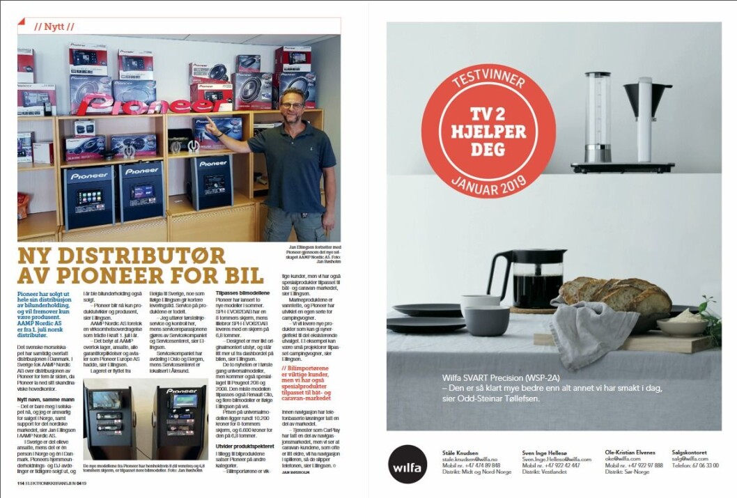 Artikkelen ble første gang publisert i papirutgaven av fagbladet Elektronikkbransjen nr. 4/2019, som ble distribuert 28. august. <a href="http://www.mypaper.se/html5/customer/248/12568/?page=114" target="_blank" rel="noopener">Her kan du lese artikkelen</a> og bla gjennom digitalutgaven av bladet. Du kan lese alle utgaver av bladet digitalt, fra og med nr. 1/1937, på <a href="https://www.elektronikkbransjen.no/historiskarkiv" target="_blank" rel="noopener">elektronikkbransjen.no/historiskarkiv</a>. Artikkelen ble første gang publisert i papirutgaven av fagbladet Elektronikkbransjen nr. 4/2019, som ble distribuert 28. august. <a href="http://www.mypaper.se/html5/customer/248/12568/?page=114" target="_blank" rel="noopener">Her kan du lese artikkelen</a> og bla gjennom digitalutgaven av bladet. Du kan lese alle utgaver av bladet digitalt, fra og med nr. 1/1937, på <a href="https://www.elektronikkbransjen.no/historiskarkiv" target="_blank" rel="noopener">elektronikkbransjen.no/historiskarkiv</a>.